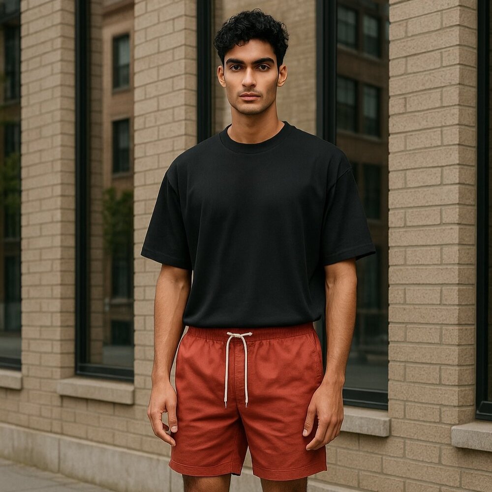 CREATE UNISON Burnt Sienna Men's Shorts LARGE